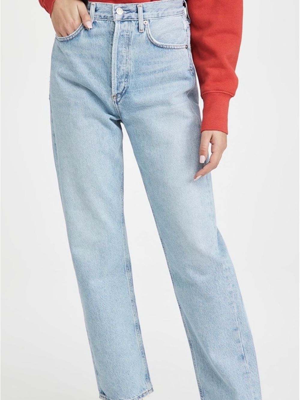 Agolde 90s Mid Rise Straight Jeans in Snapshot